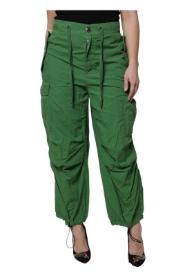 green-high-waist-cargo-pants