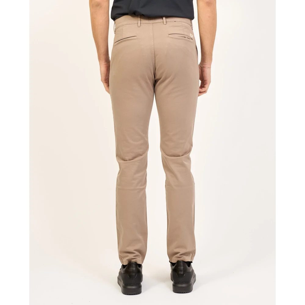 Boss Bruine Chino Broek Slim Fit Brown Heren