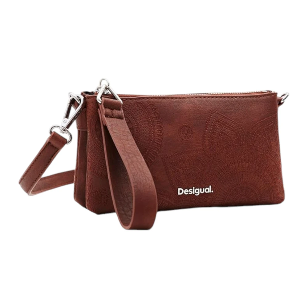 Desigual Damesportemonnee met kaarthouder Brown Dames