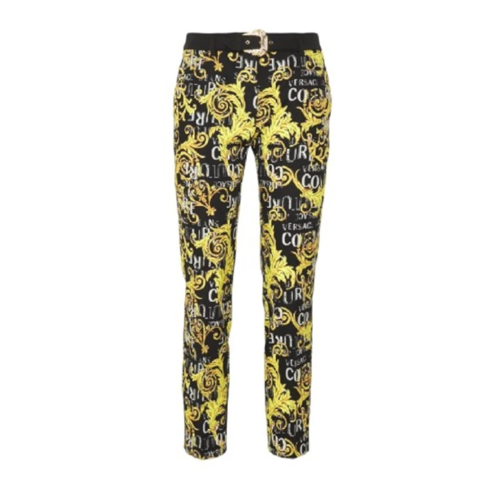 Versace Jeans Couture Women's Black Slim Fit Trousers