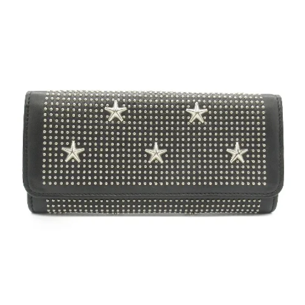 Jimmy Choo Pre-owned Leather wallets Black Dames