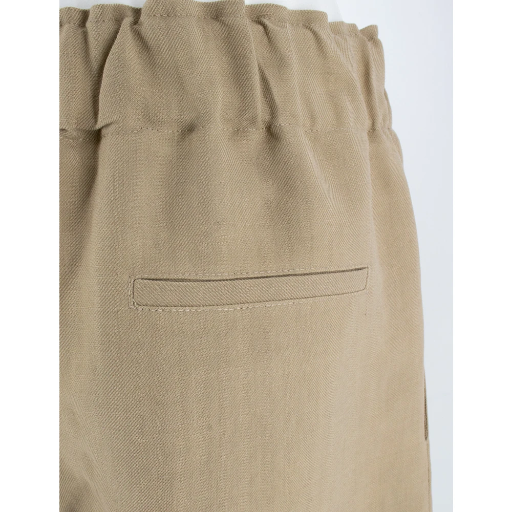Antonelli Firenze Wijde Lijn Bermuda Shorts voor de Lente Beige Dames