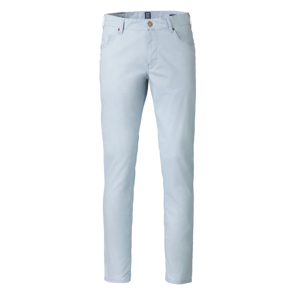 Meyer Slim-Fit Jeans met Microstructuur Blue Heren