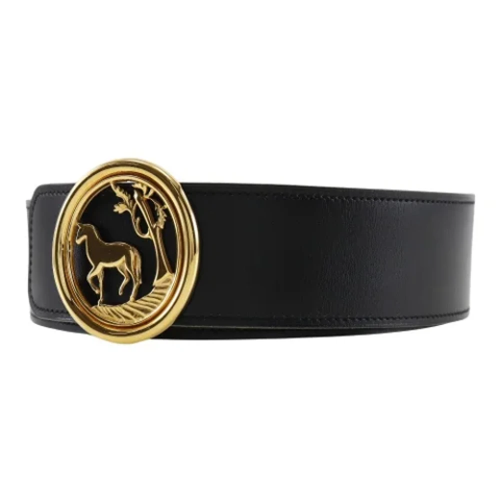 Hermès Vintage Pre-owned Leather belts Black Dames