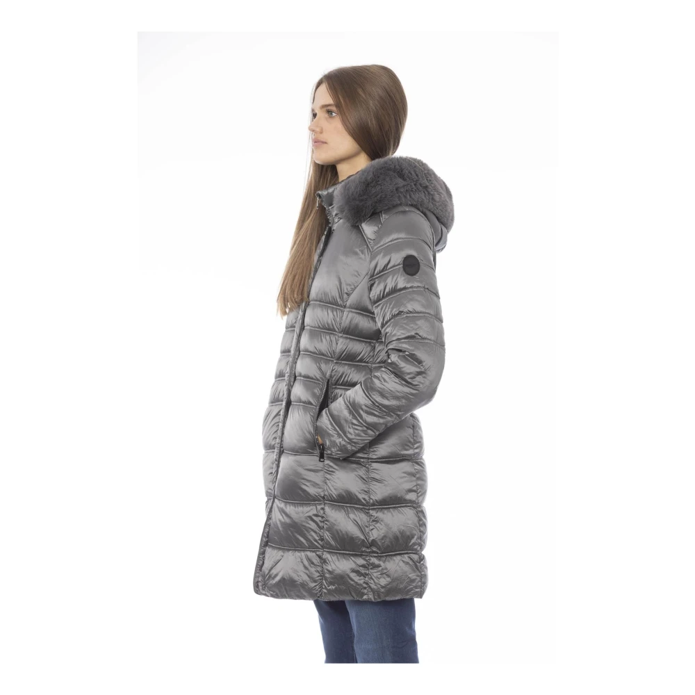 Baldinini Dames Bomberjack met vaste capuchon Gray Dames