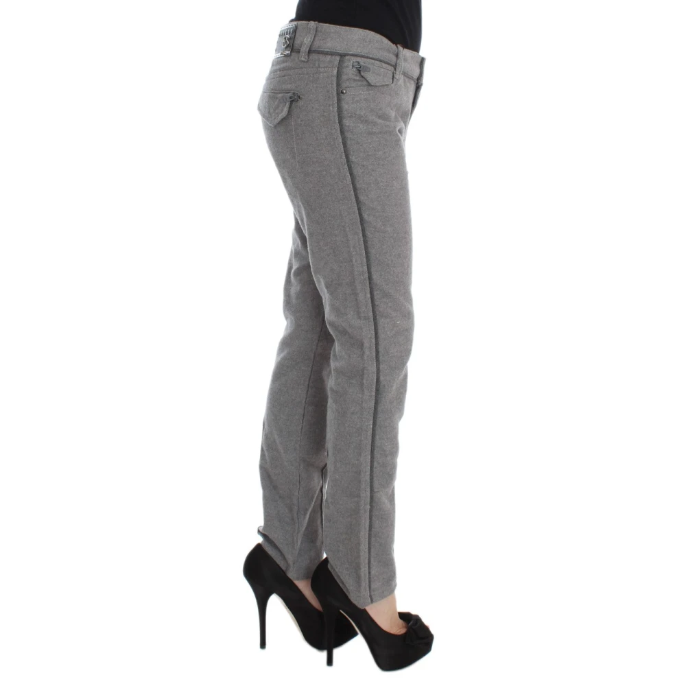 Ermanno Scervino Straight Trousers Gray Dames