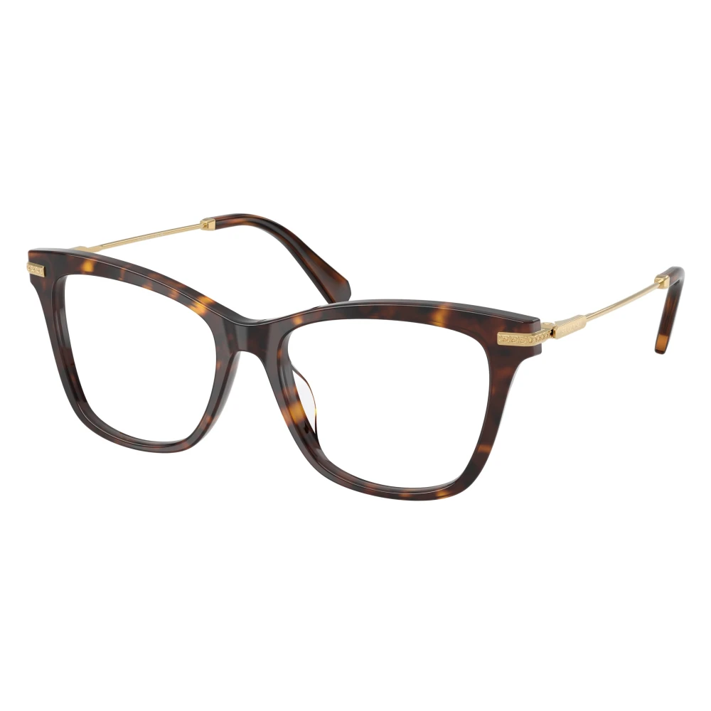 Swarovski Sk2071u 1002 Woman Optical Frames Acetate Turtle Transparent Cat Eye Normal - Image 2