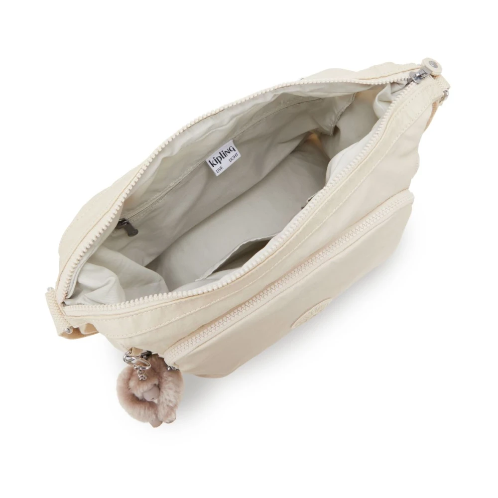 Kipling Stijlvolle Schoudertas Beige Dames