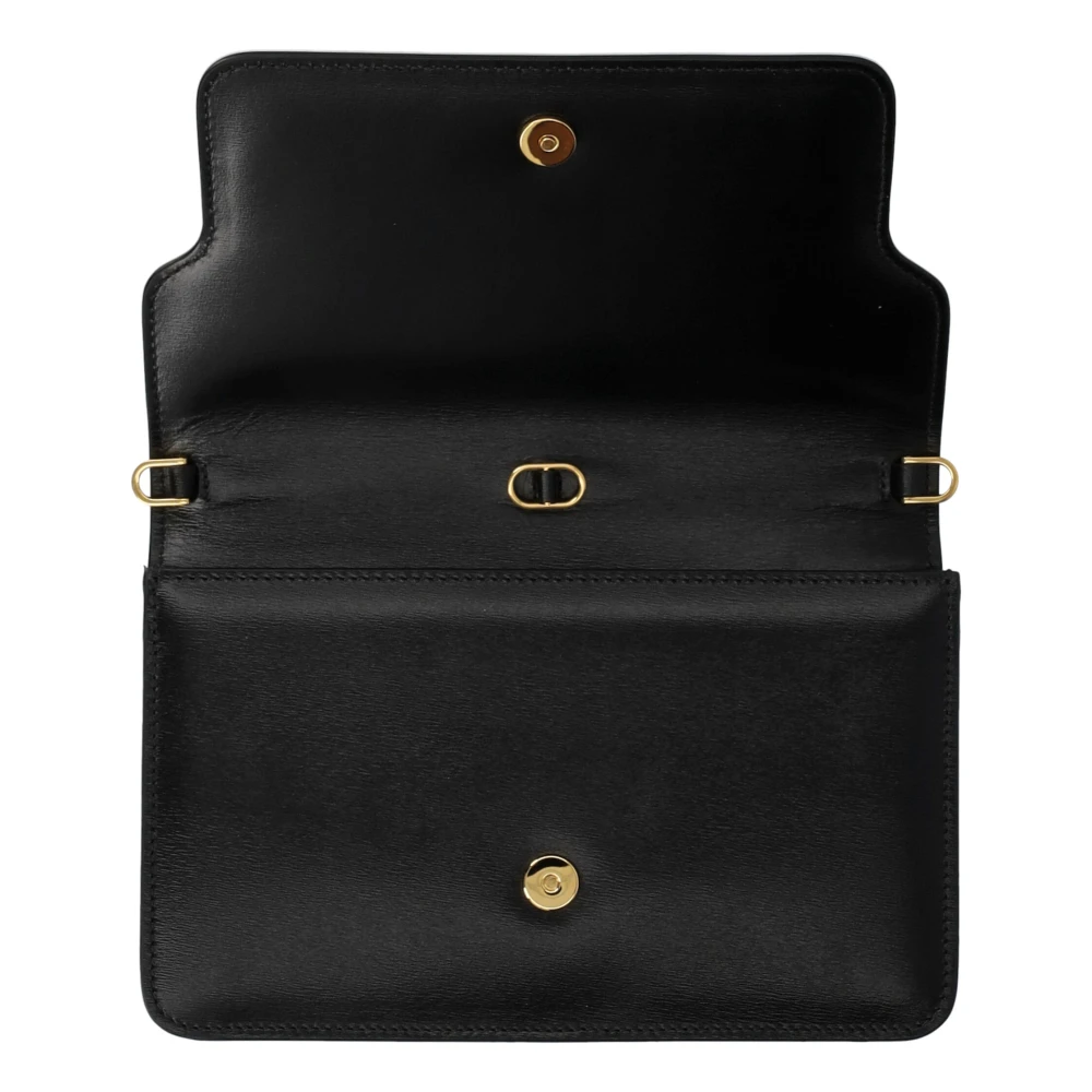Tom Ford Zwarte Leren Schoudertas met Ketting Black Dames