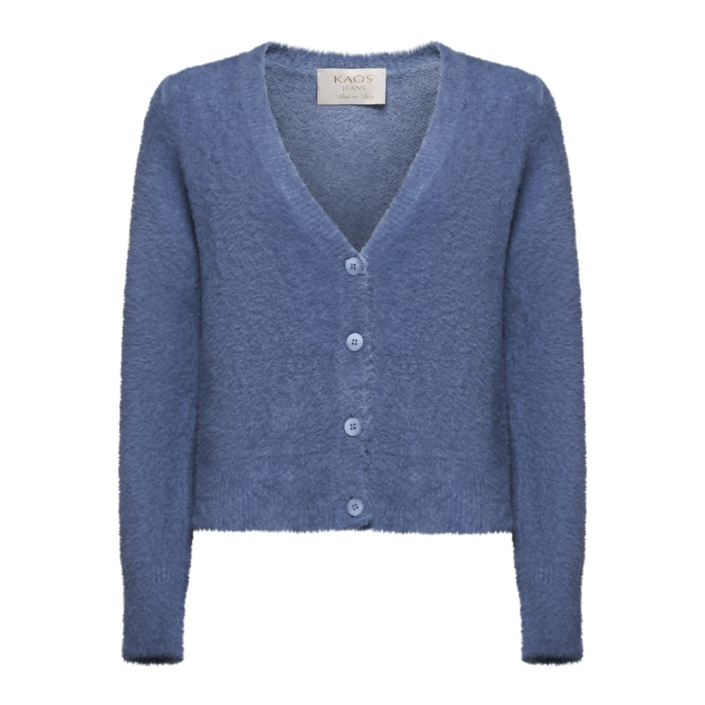 Kaos Denim Multi-Waistband Sweater Blue Dames