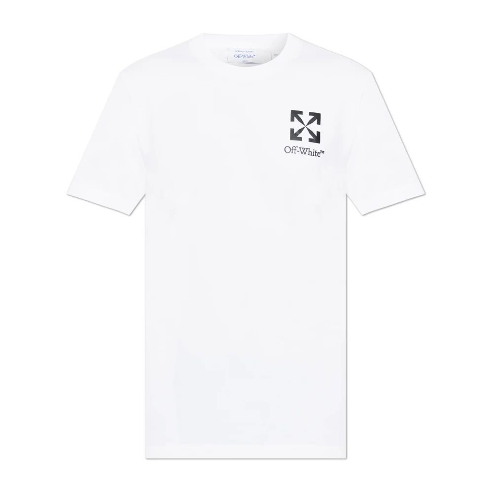 Off White Men's White Small Arrow Slim T-Shirt