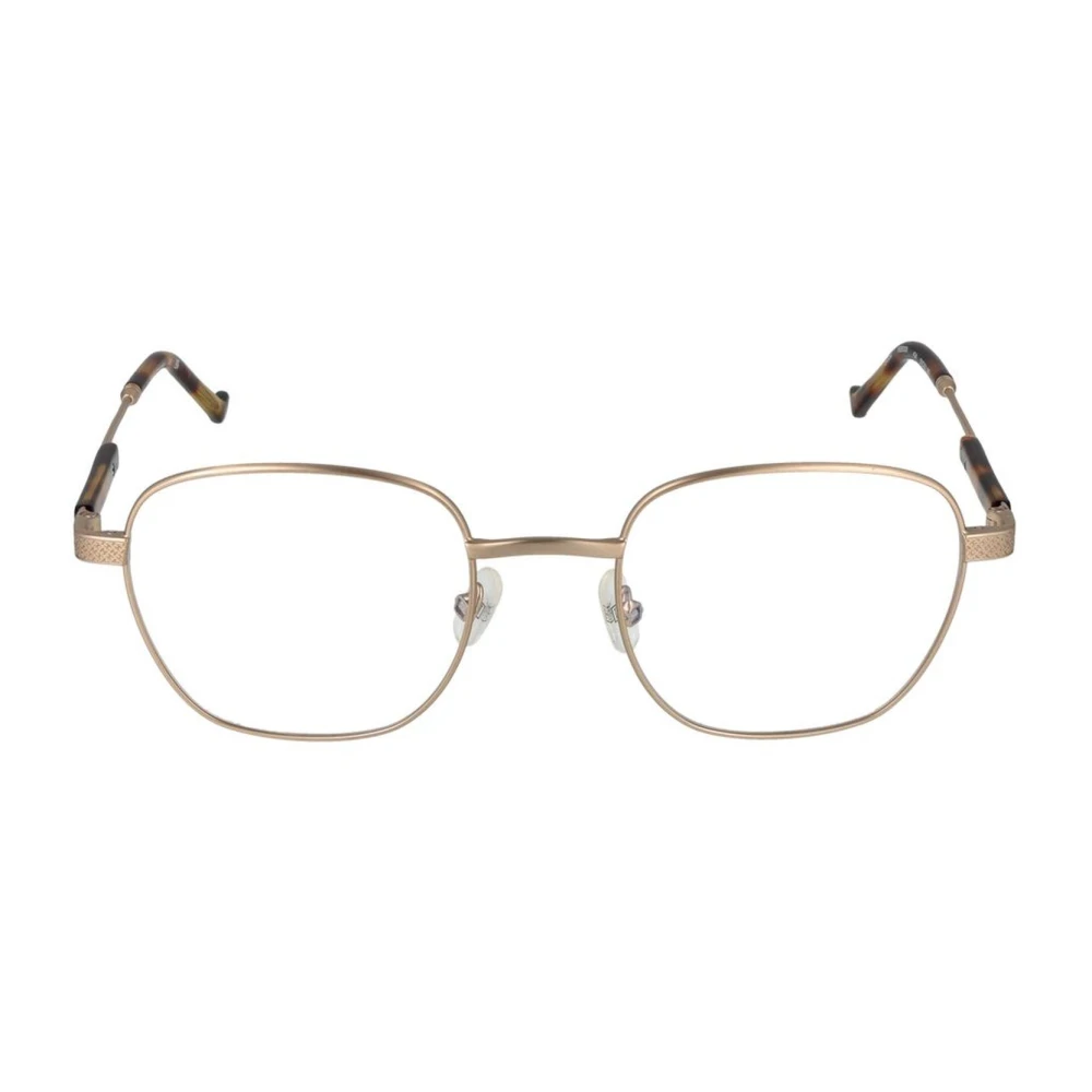 Hackett Gouden Metalen Optische Frames met Blauw Filter Gray Heren
