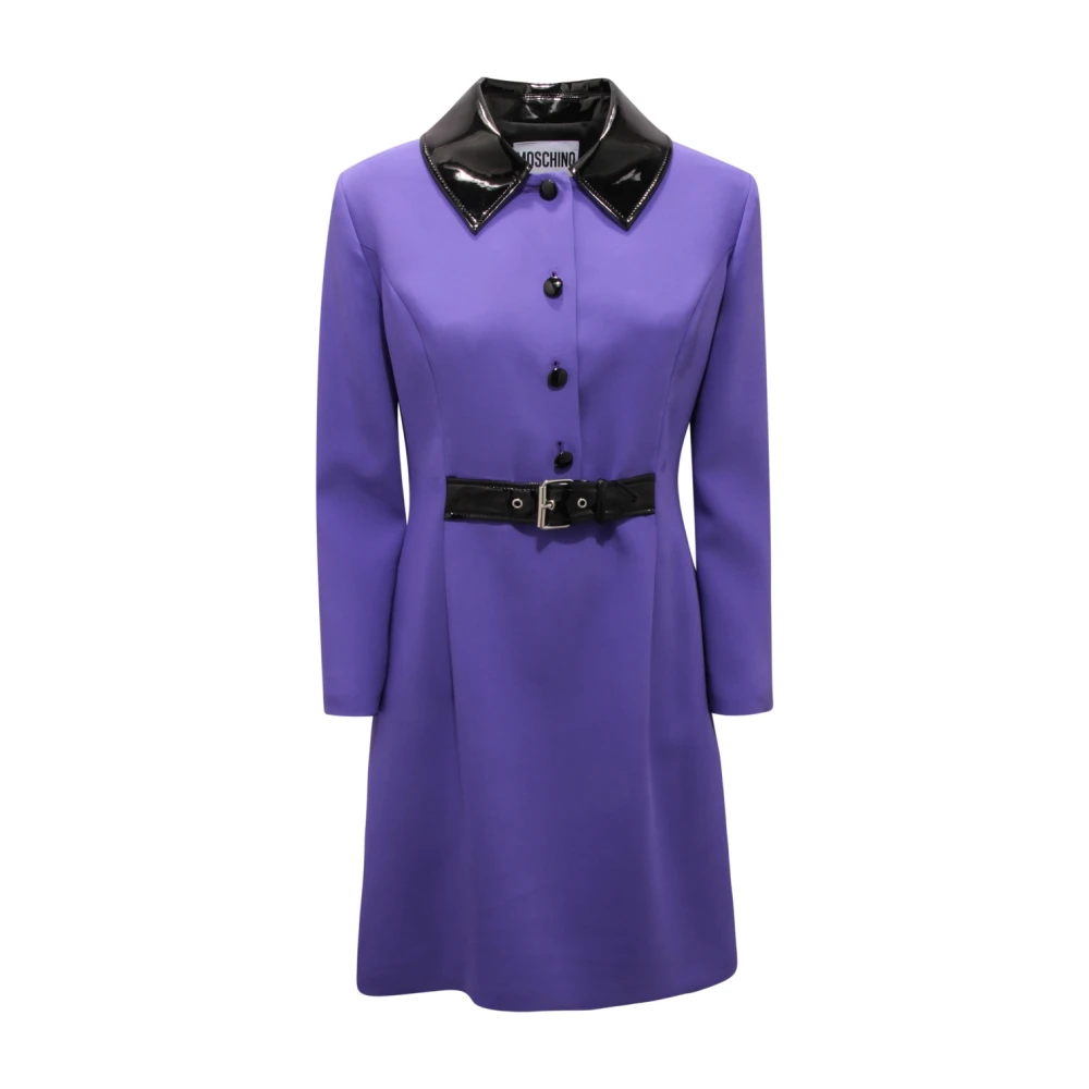 Moschino Women's Purple Short Dresses, L, Couture Short Dress