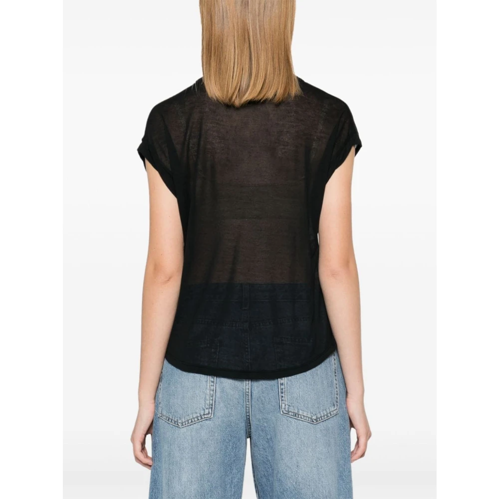 majestic filatures Zwarte Sweater Collectie Black Dames
