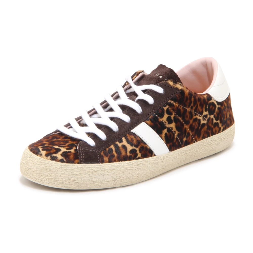 D.a.t.e. Hill Low Leopard Dames Schoenen Bruin
