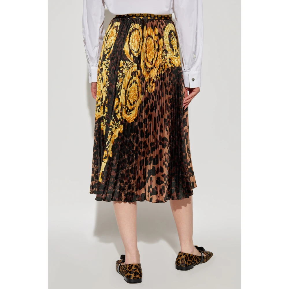 Versace Geplooide rok Brown Dames