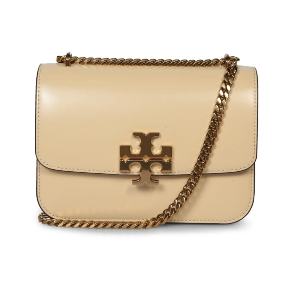 TORY BURCH Beige & Golden Chain Schoudertas White Dames