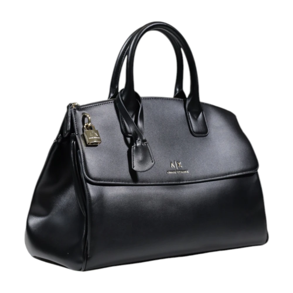 Armani Exchange Middelgrote Polyester Dames Tas Collectie Black Dames