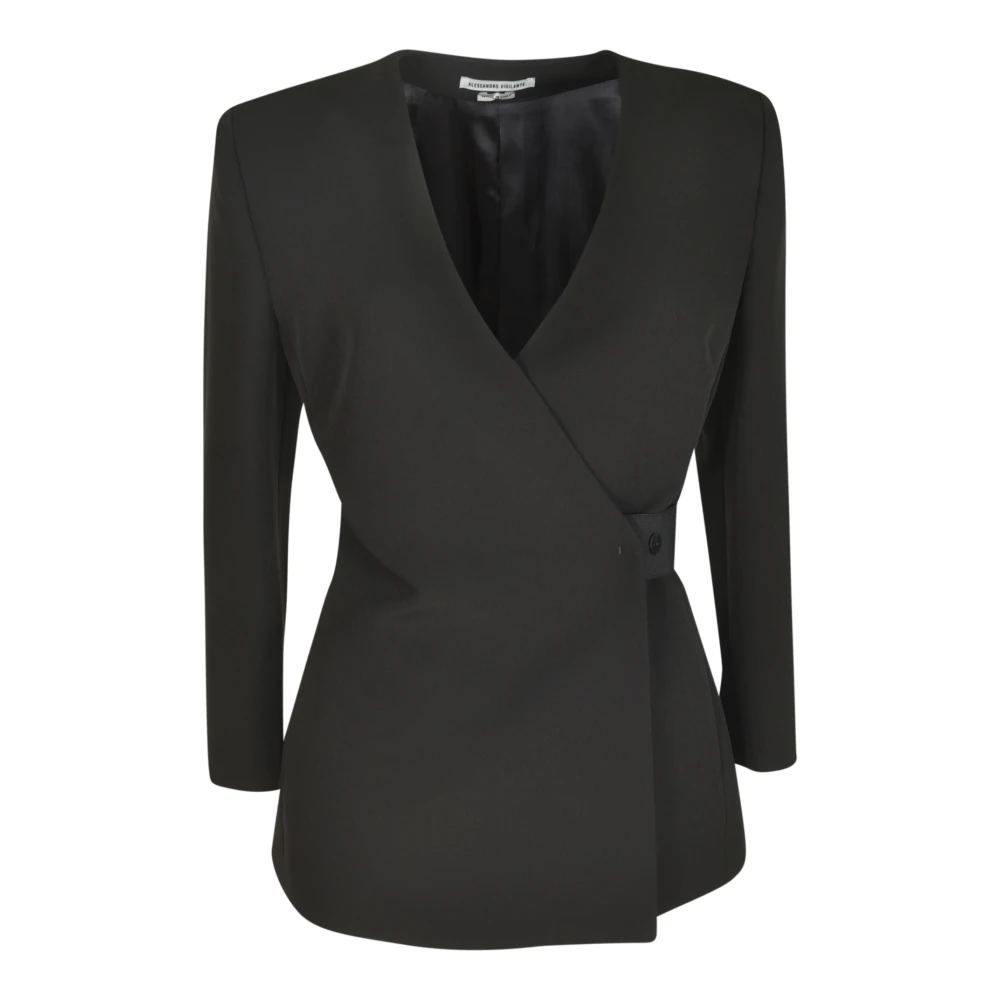 Alessandro Vigilante Zwarte jassen voor Vigilant-stijl Black Dames