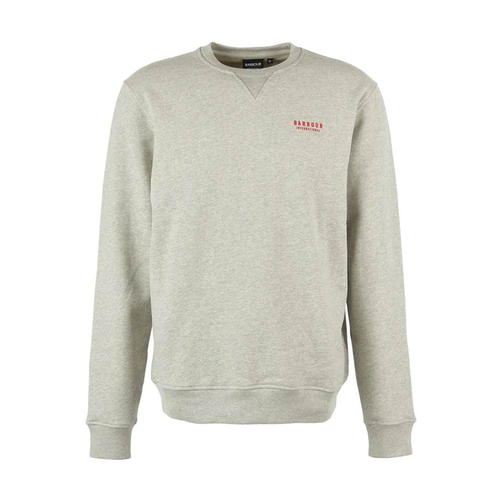 Barbour Sweatshirt met ronde hals Grey Marl Gray Heren