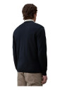 blue-cardigan-with-ribbed-v-neck