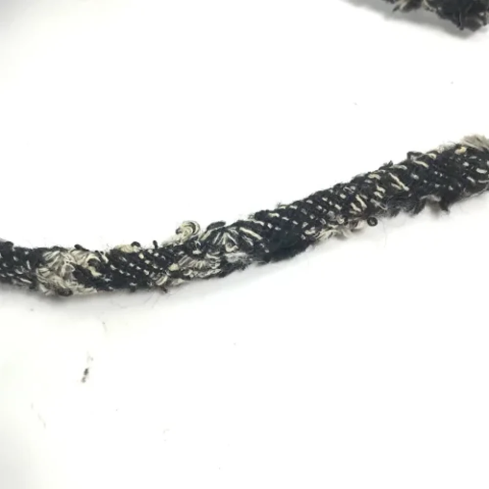 Chanel Vintage Pre-owned Fabric hair-accessories Black Dames
