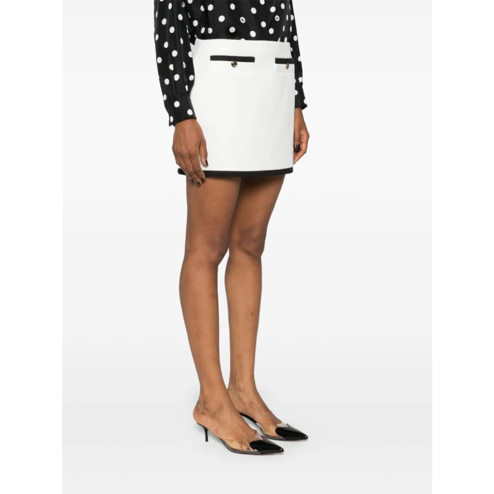Gucci Witte Tweed Rok met Nepzak White Dames