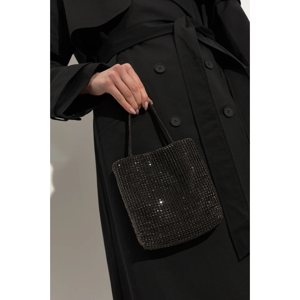 TORY BURCH Schoudertas Night Ow Mini met glinsterende kristallen Black Dames