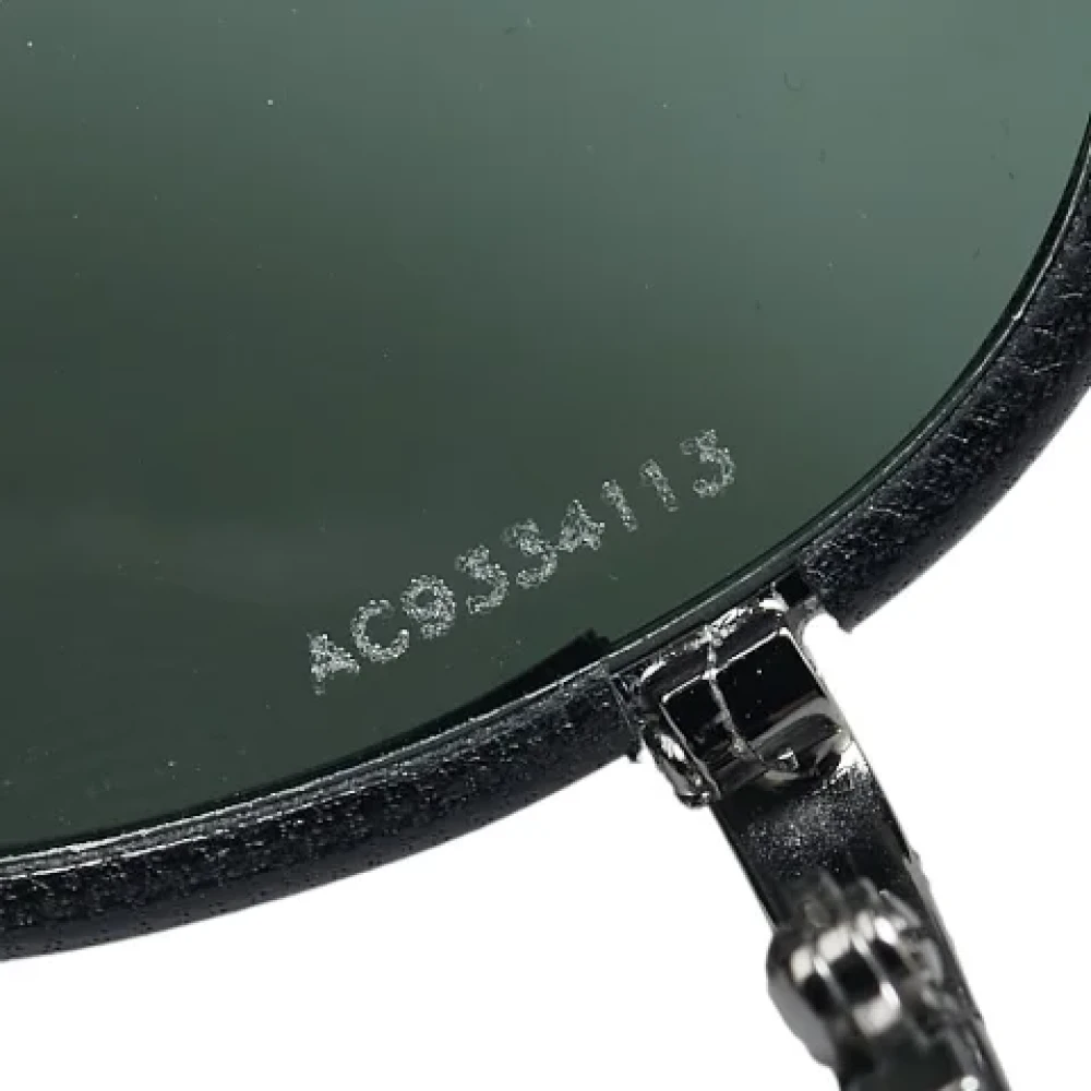 Chanel Vintage Pre-owned Plastic sunglasses Black Dames