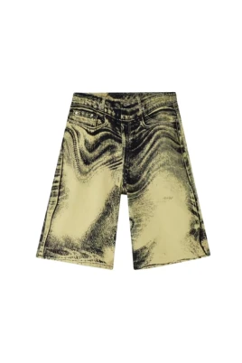 Distorted Denim Shorts