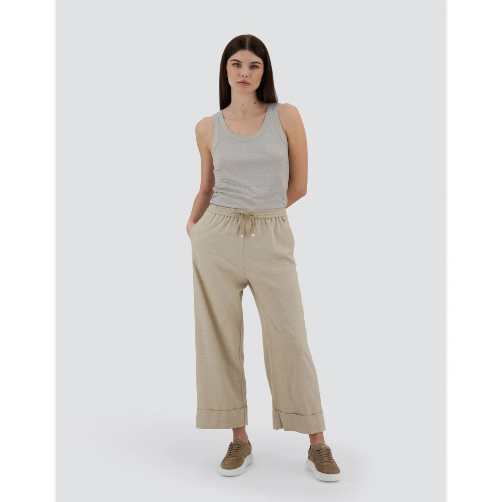 Herno Flanellen Resort Broek Beige Dames