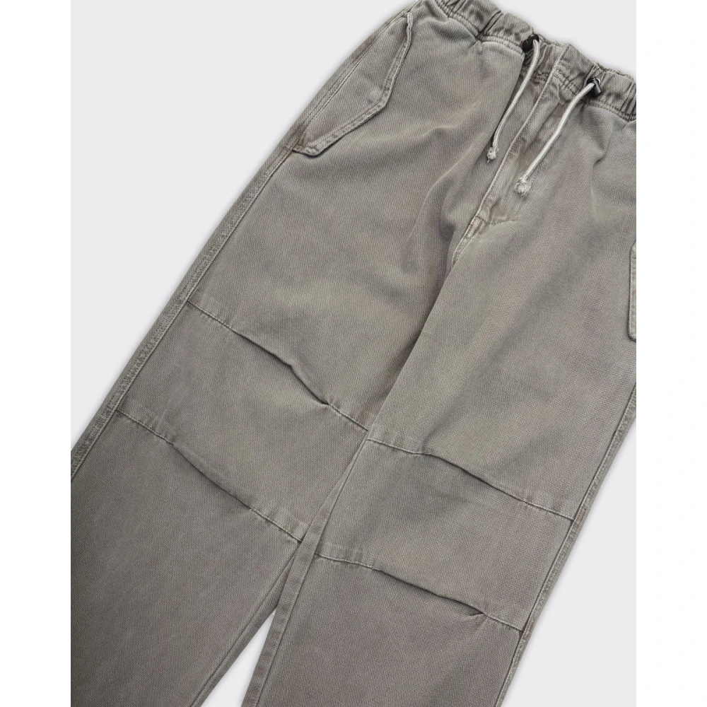 Amish Antraciet Katoen Parachute Werkbroek Gray Heren