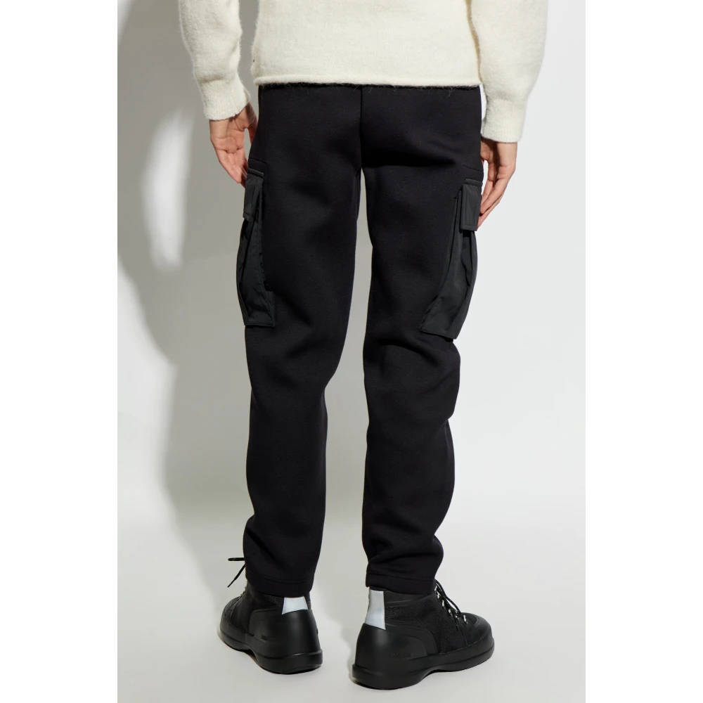 Moncler vrachtstijl sweatpants Black Heren