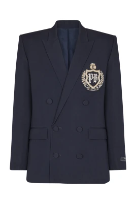 Ullblazer med kristallpatch