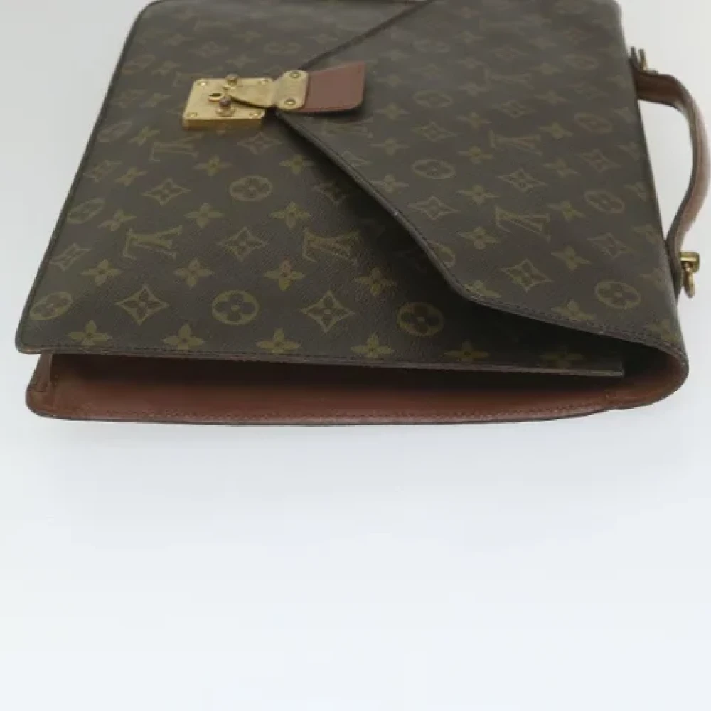 Louis Vuitton Vintage Pre-owned Canvas briefcases Brown Dames
