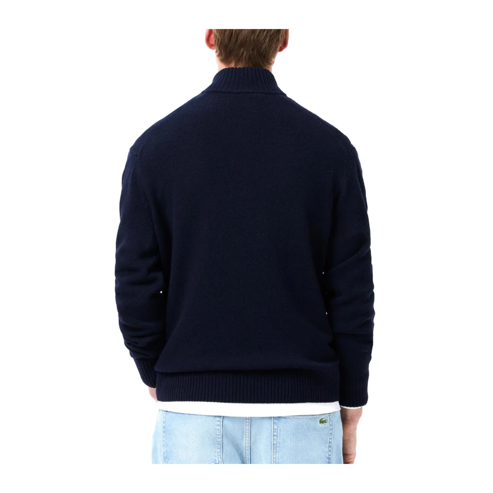 Lacoste Klassieke Zip-Up Sweater Blue Heren