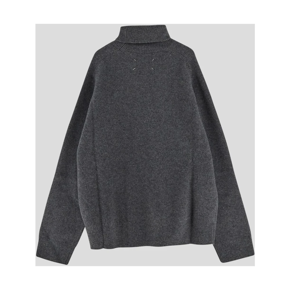 Maison Margiela Wollen Coltrui Gebreid Gray Heren