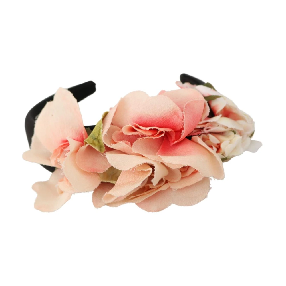 Dolce & Gabbana Lyxigt Blomster Hårband Tiara Multicolor, Dam