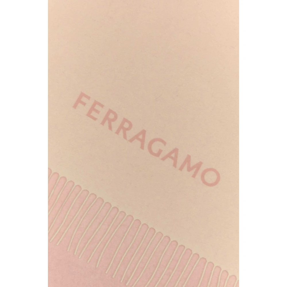 Salvatore Ferragamo Zachte Roze Cashmere Sjaal Pink Dames