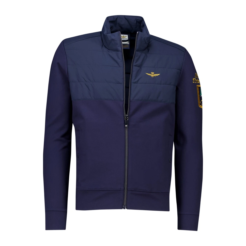 Aeronautica militare Donkerblauwe Stijlvolle Jas Blue Heren