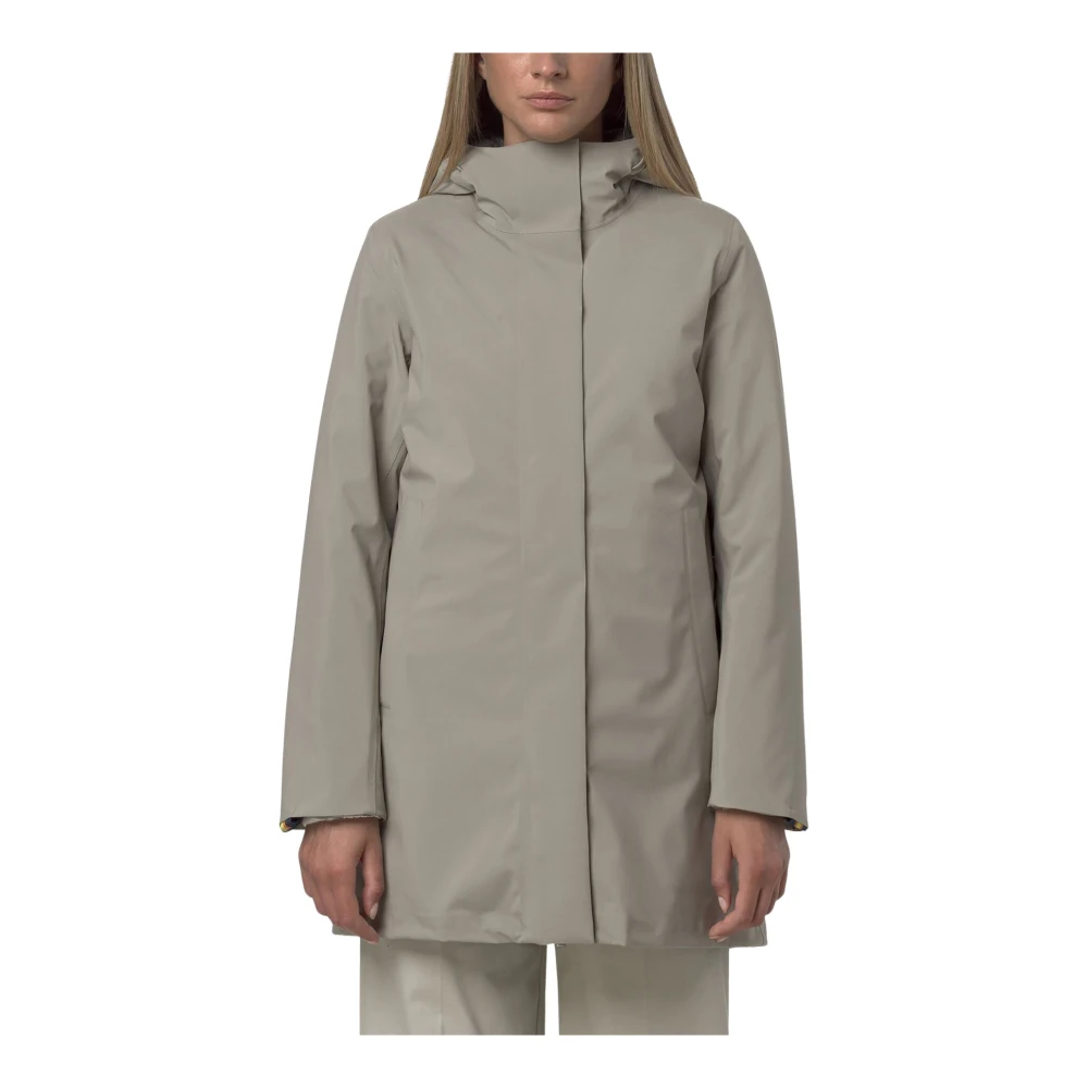 K-Way Damen Beige Mäntel, Lgröße: