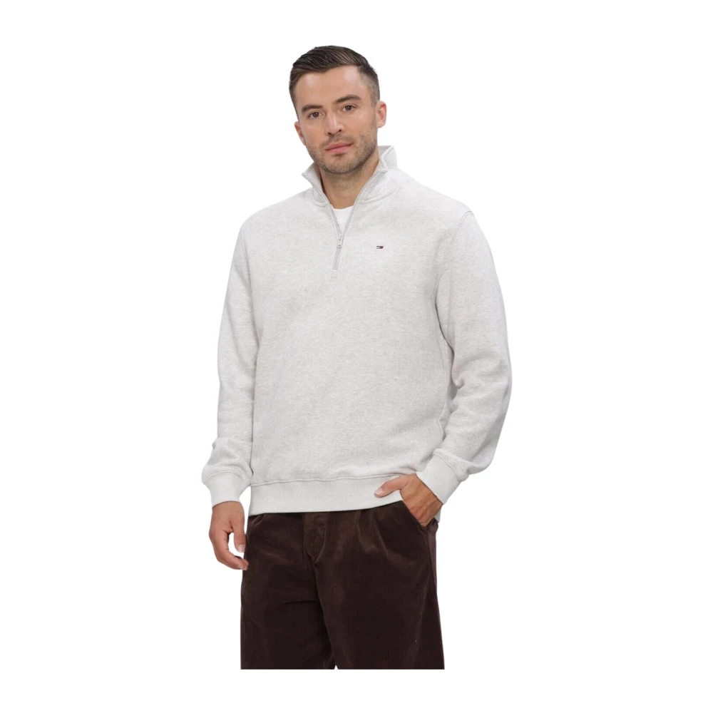 Tommy Jeans Herren Hellgrau Sweatshirt Dm0dm20339 Regular Fit - Bild 4