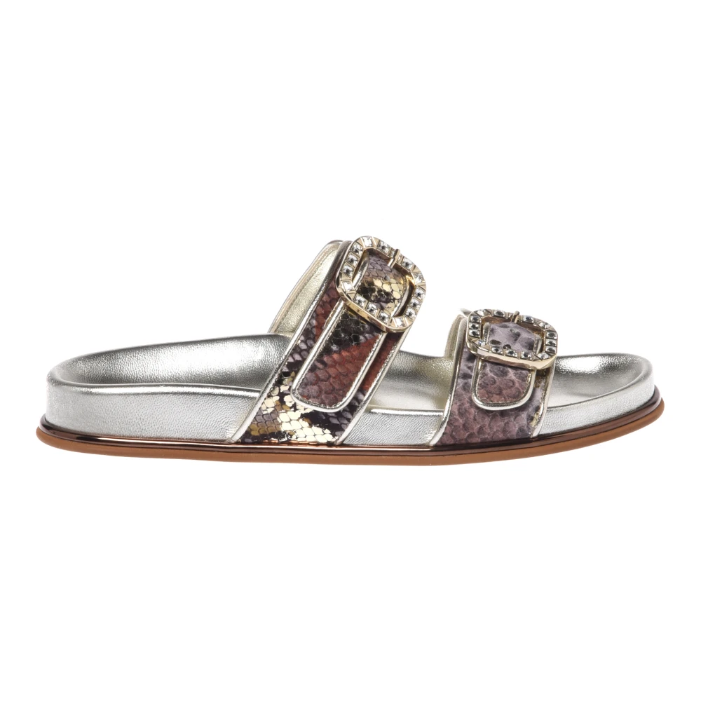 Baldinini Mule Con Estampado De Pitón Shoes Mujer Multicolor 39 Eu