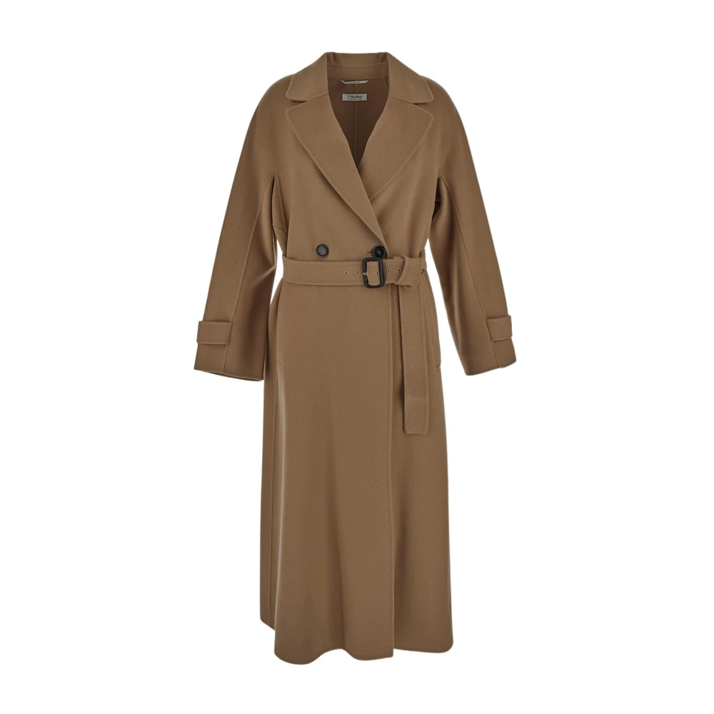 Max Mara Ebano Wollen Jas Brown Dames