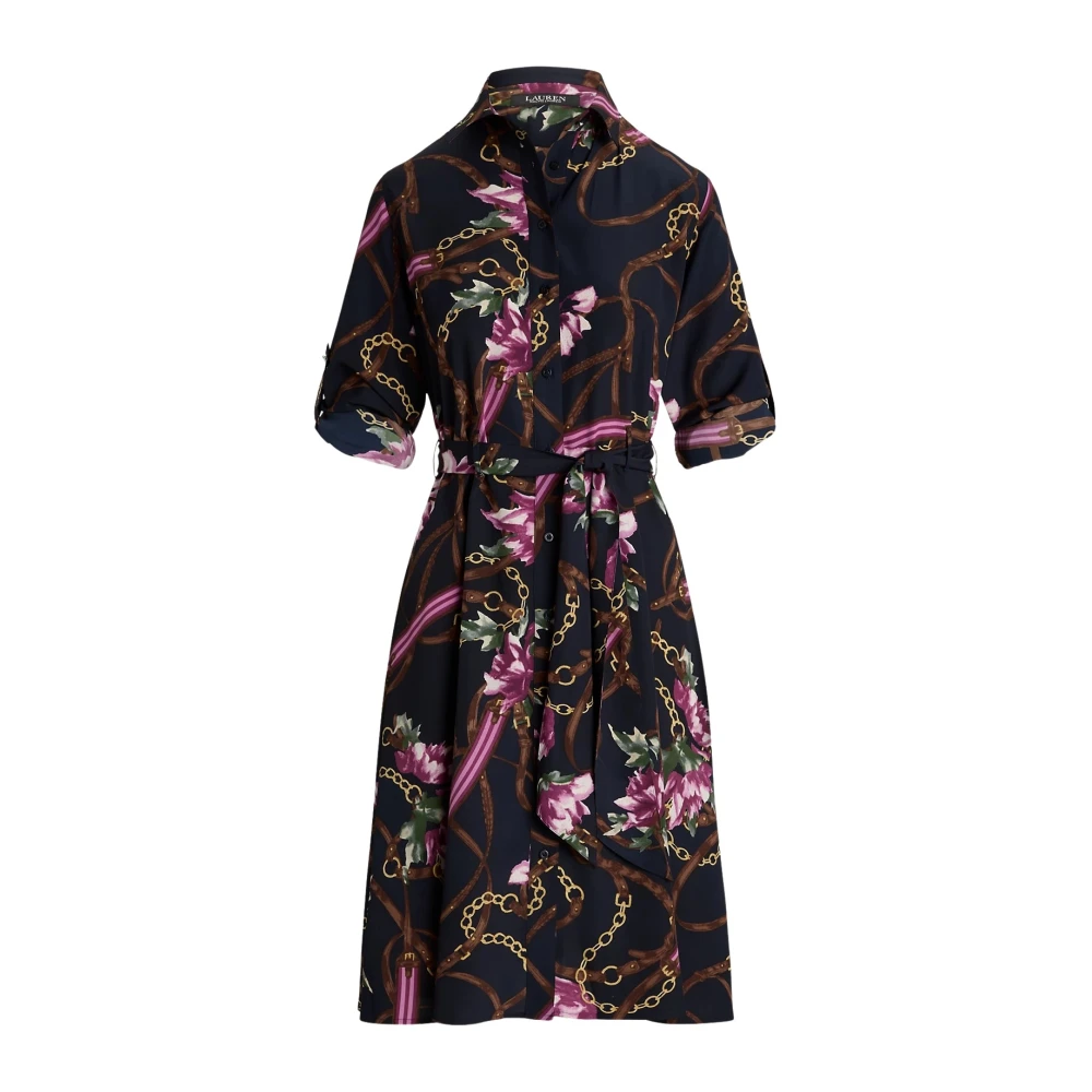 Ralph Lauren Karalynn Lange Mouw Damesjurk Multicolor Dames