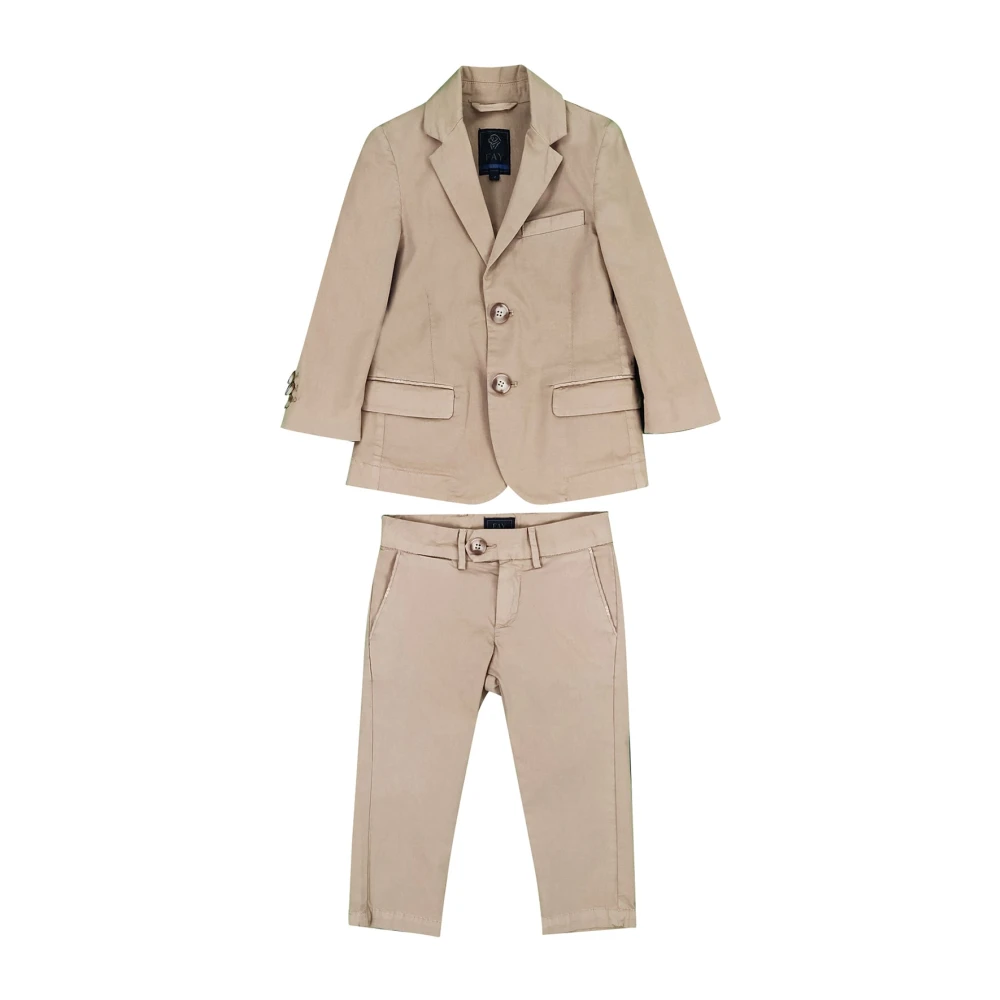 Fay Boys Beige Cotton Suit - Kids Suits - 2 Y - Kids