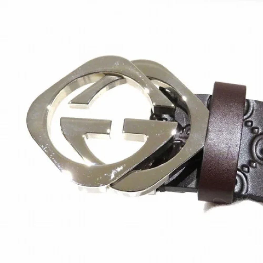 Gucci Vintage Pre-owned Leather belts Brown Dames
