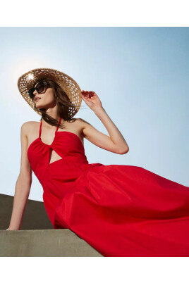 robe-longue-en-popeline-de-coton-avec-volants