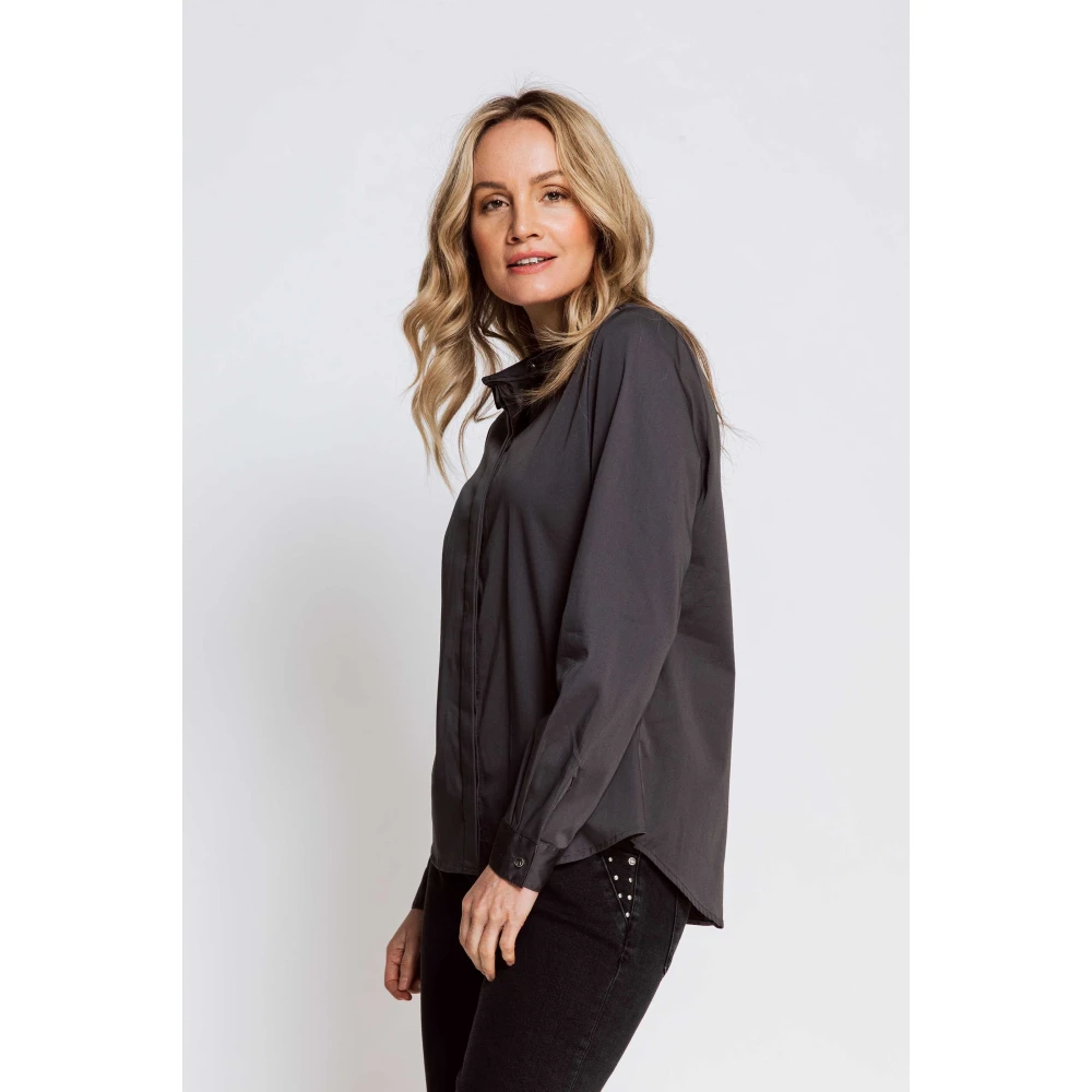 Zhrill Blouse Resi Black Gray Dames