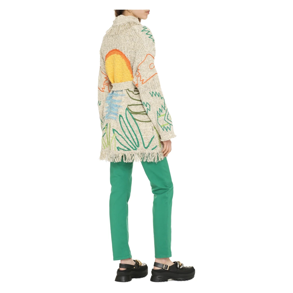 Alanui Liefde Icon Shawl Kraag Vest Multicolor Dames